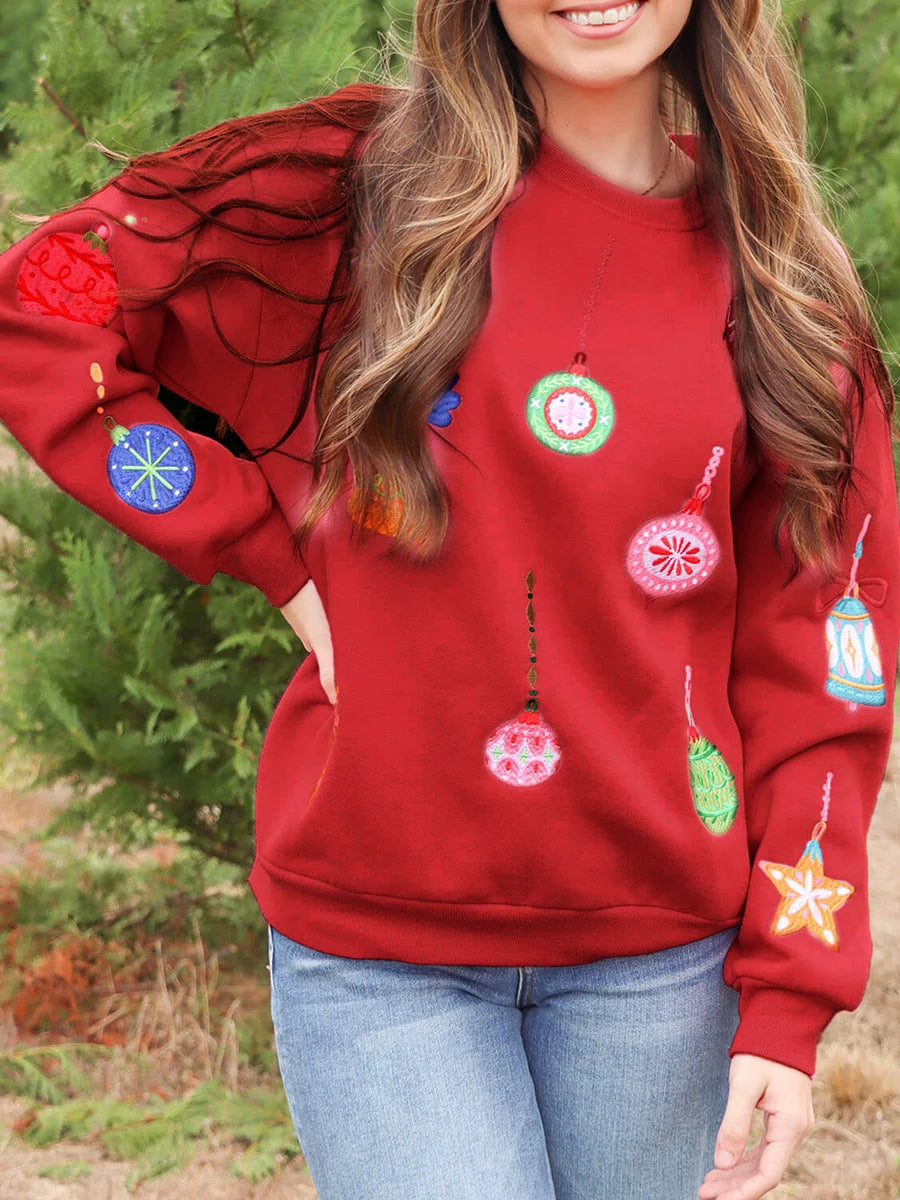 Festive Reindeer Pullover Sweater