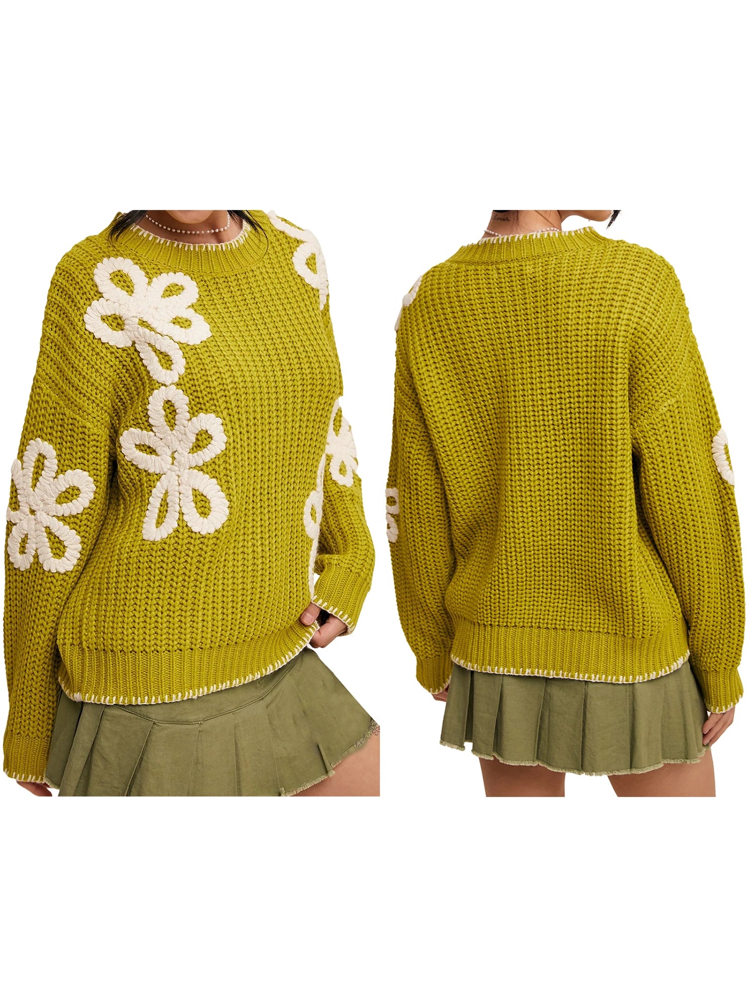 Floral V-Neck Cardigan