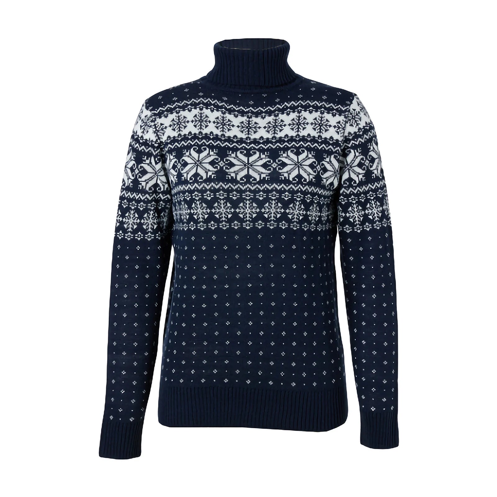 Snowflake High-Neck Sweater