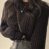 Cropped Knit Pullover