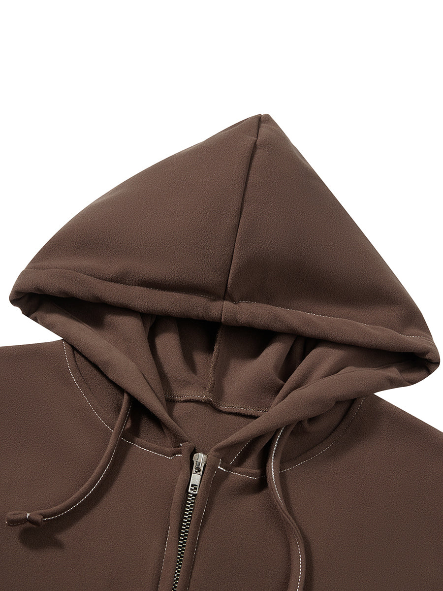 Cozy Retro Zip-Up Hoodie