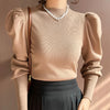 Slim Fit Puff Sleeve Sweater