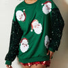 Holiday Cheer Glitter Patchwork Sweatshirt