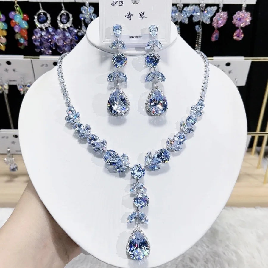 Aurora Bloom Waterdrop Jewelry Set