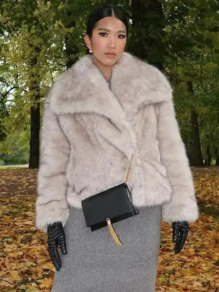 Faux Fur Oversized Coat
