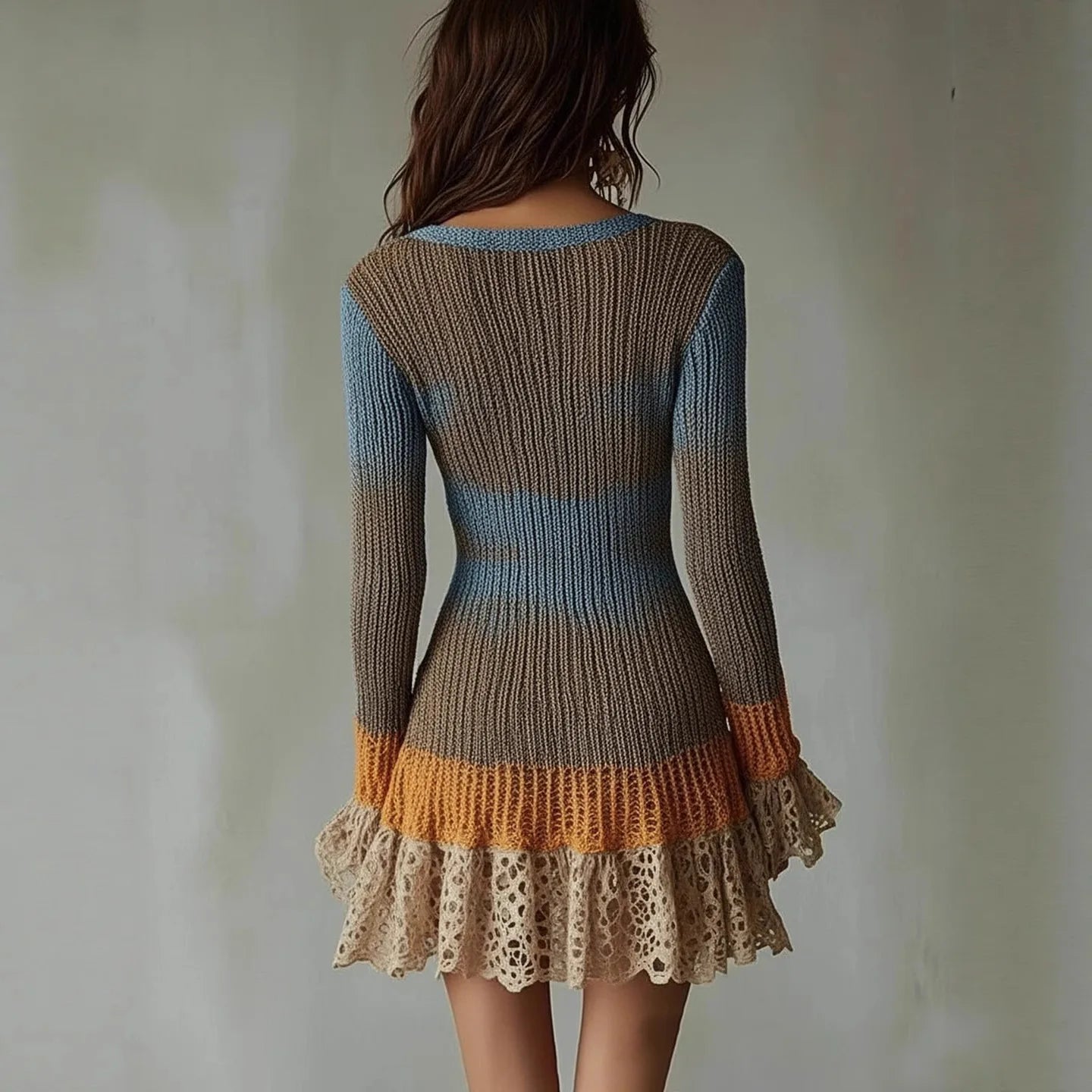 Elysian Ember Knit Dress