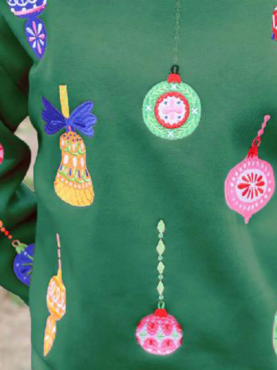 Festive Reindeer Pullover Sweater