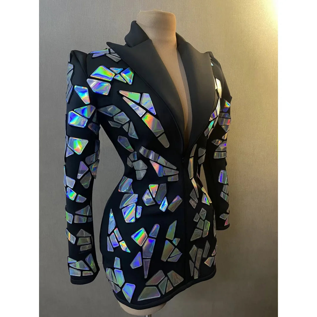 Elysian Noir Sequin Dress