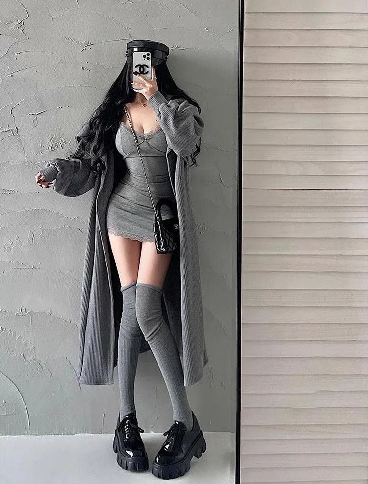 Red Lace Camisole Mini Dress