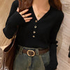 Slim V-Neck Knit Pullover