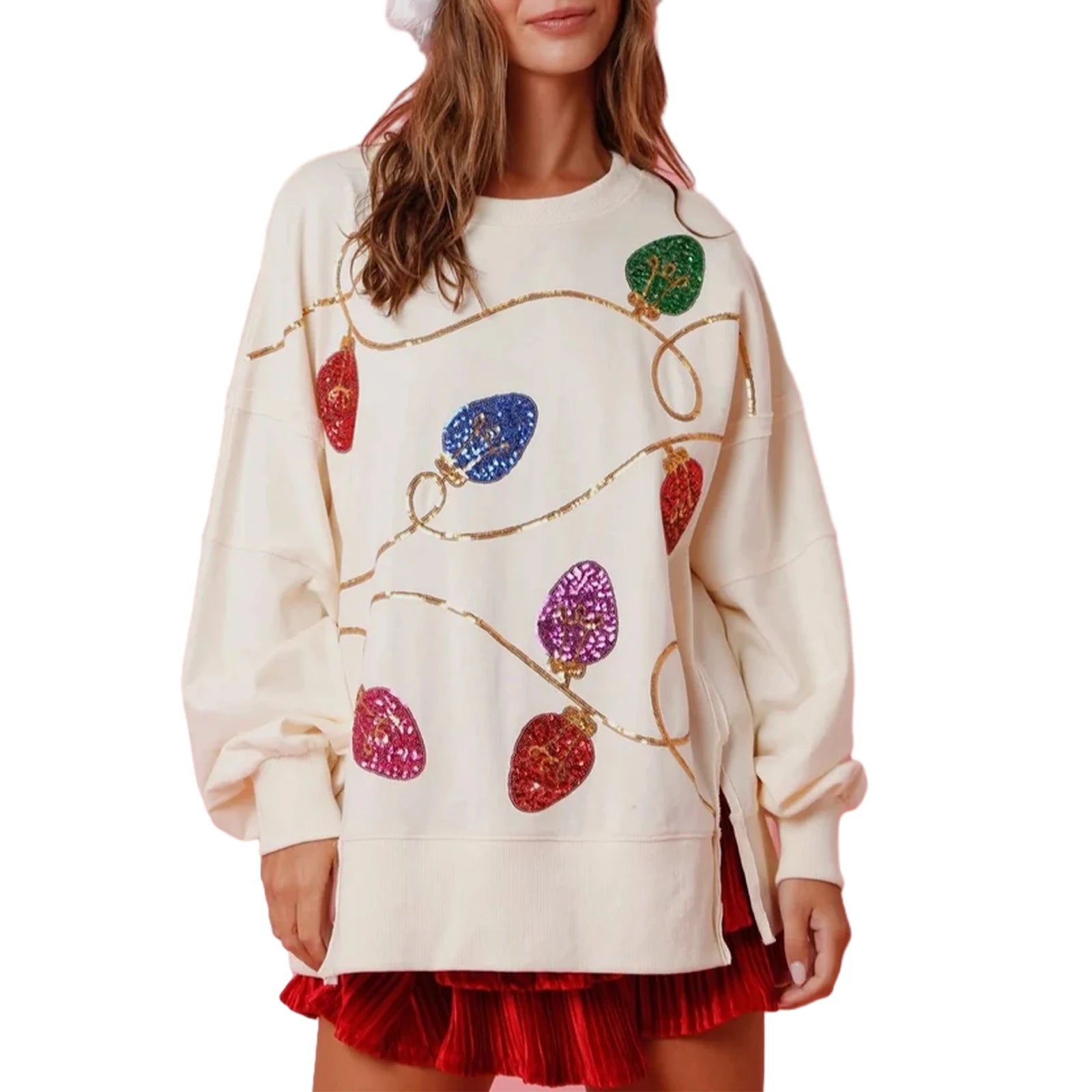 Winter Glow Sequin Sweatshirt