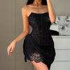 Strapless Lace Mini Dress