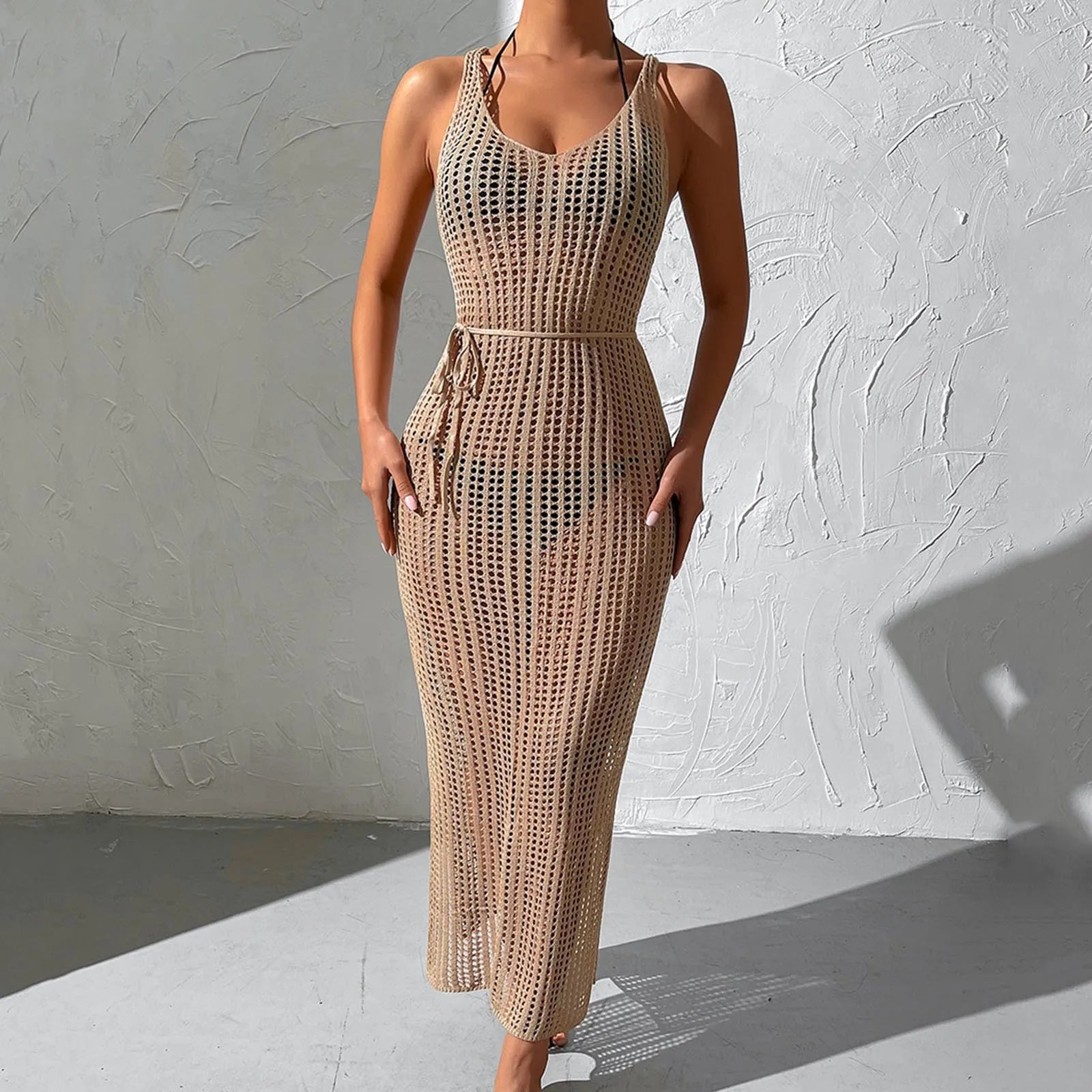 Mesh Fishnet Beach Cover-Up