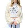 Faux Fur Trim Knit Cardigan