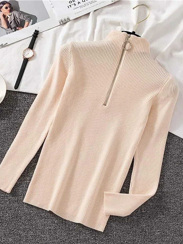 Half-Zip Turtleneck Sweater