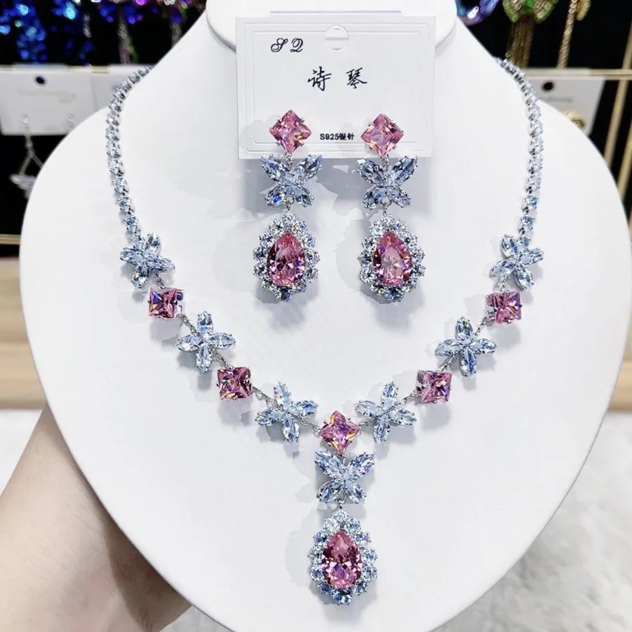 Aurora Bloom Waterdrop Jewelry Set