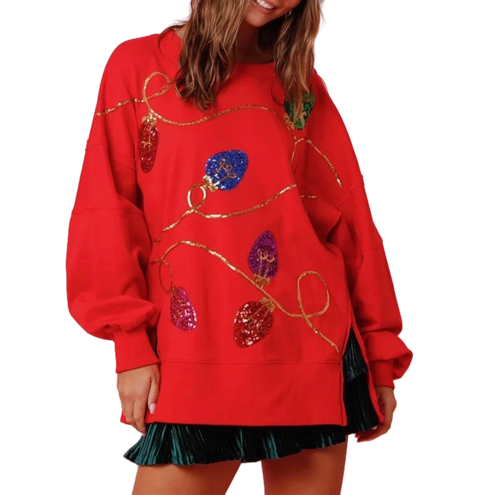 Winter Glow Sequin Sweatshirt