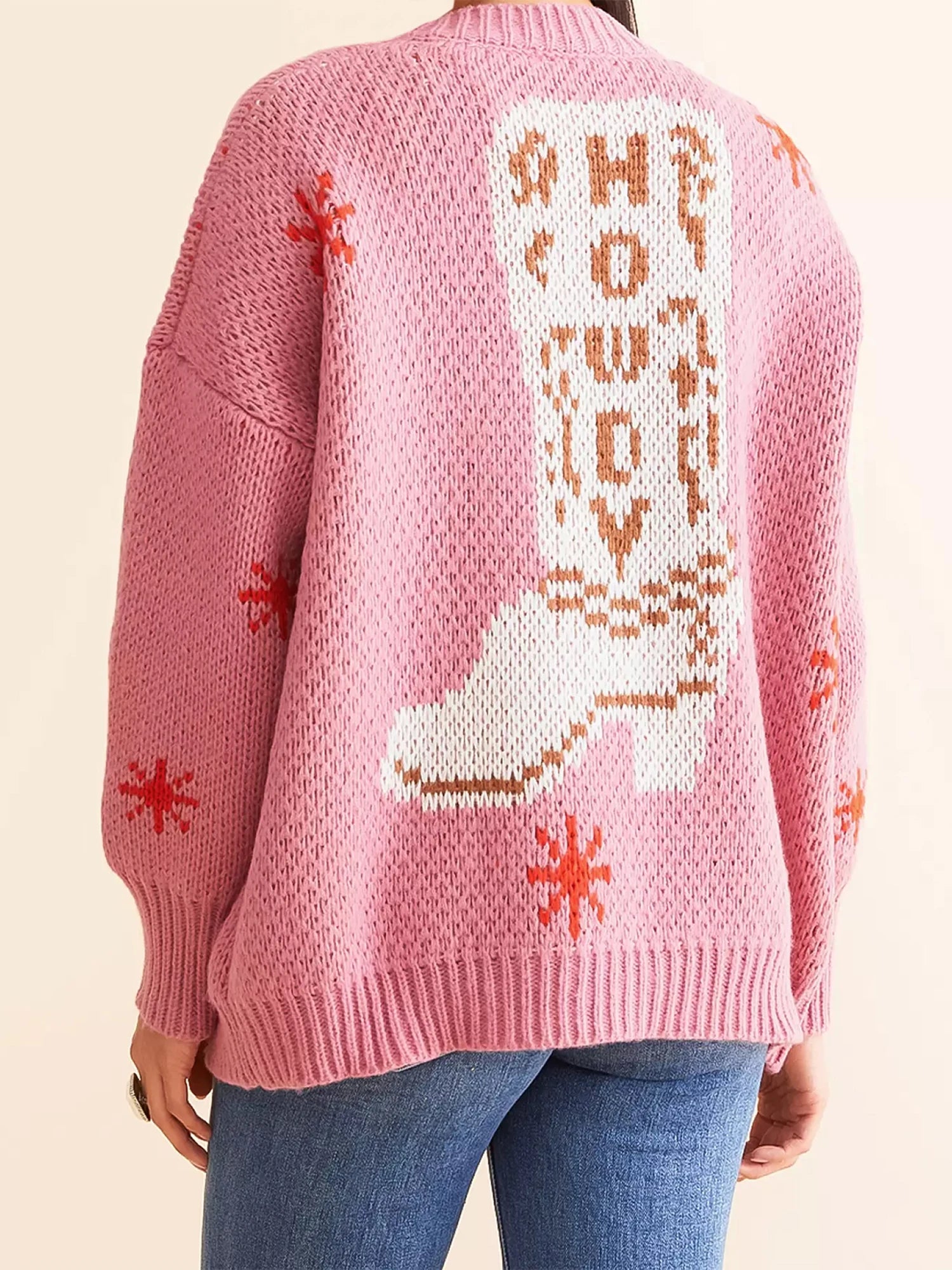 V-Neck Knit Cardigan