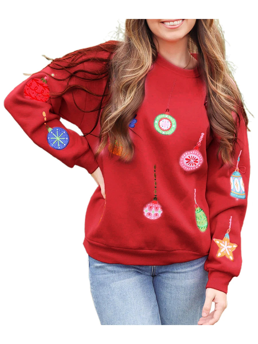 Festive Reindeer Pullover Sweater