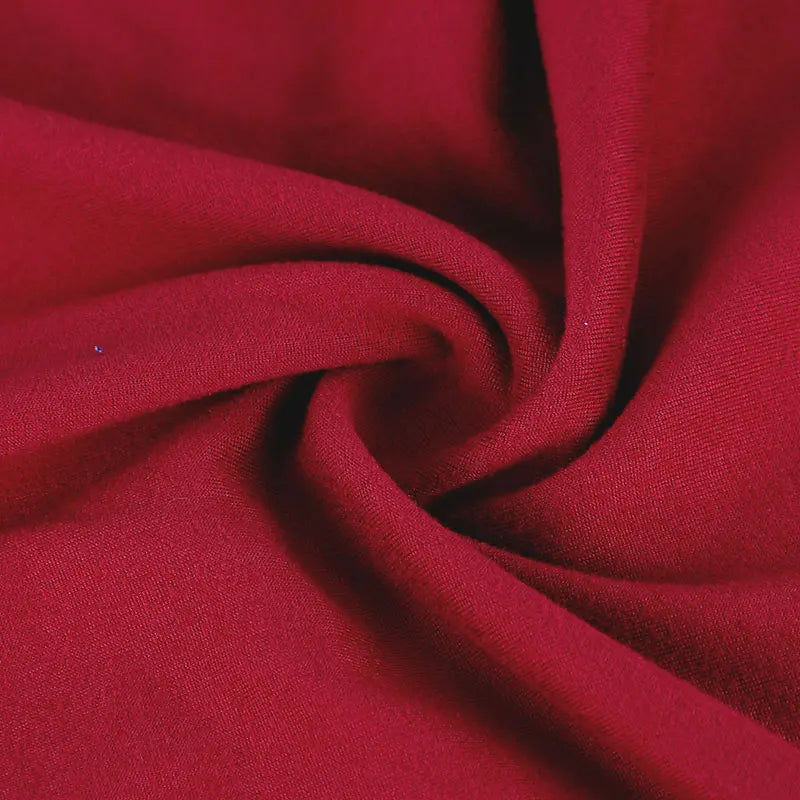 Red Lace-Up Maxi Dress