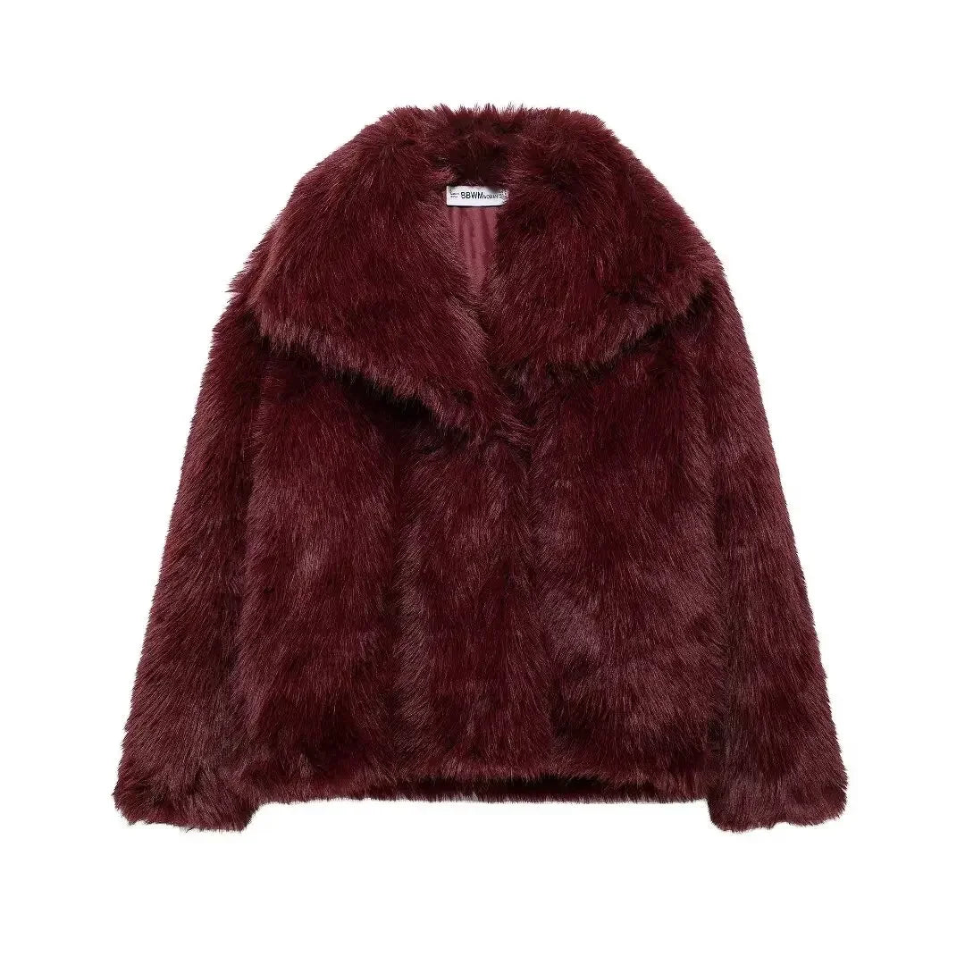 Faux Fur Oversized Coat