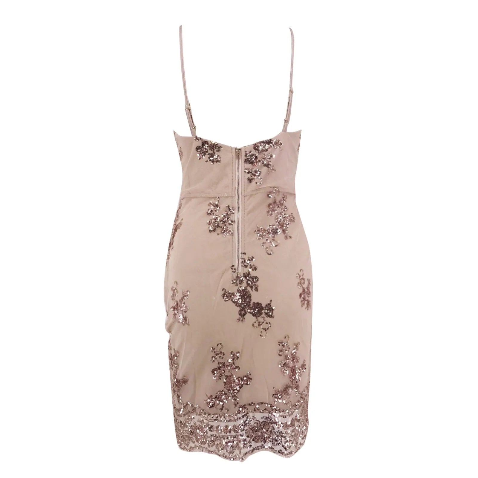 Strapless Sequin Maxi Dress