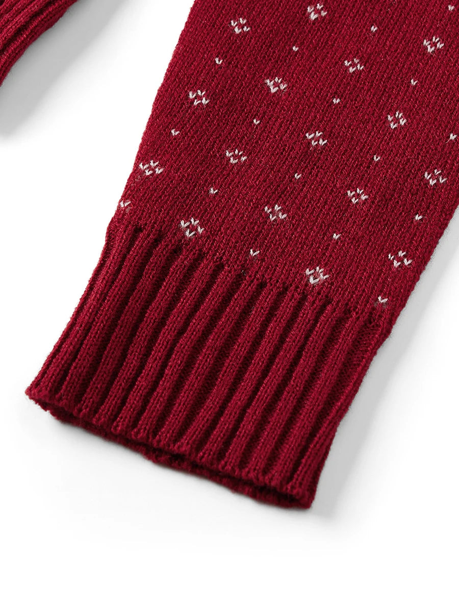 Snowflake High-Neck Sweater