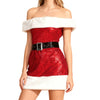Elysian Velvet Mrs. Claus Holiday Dress