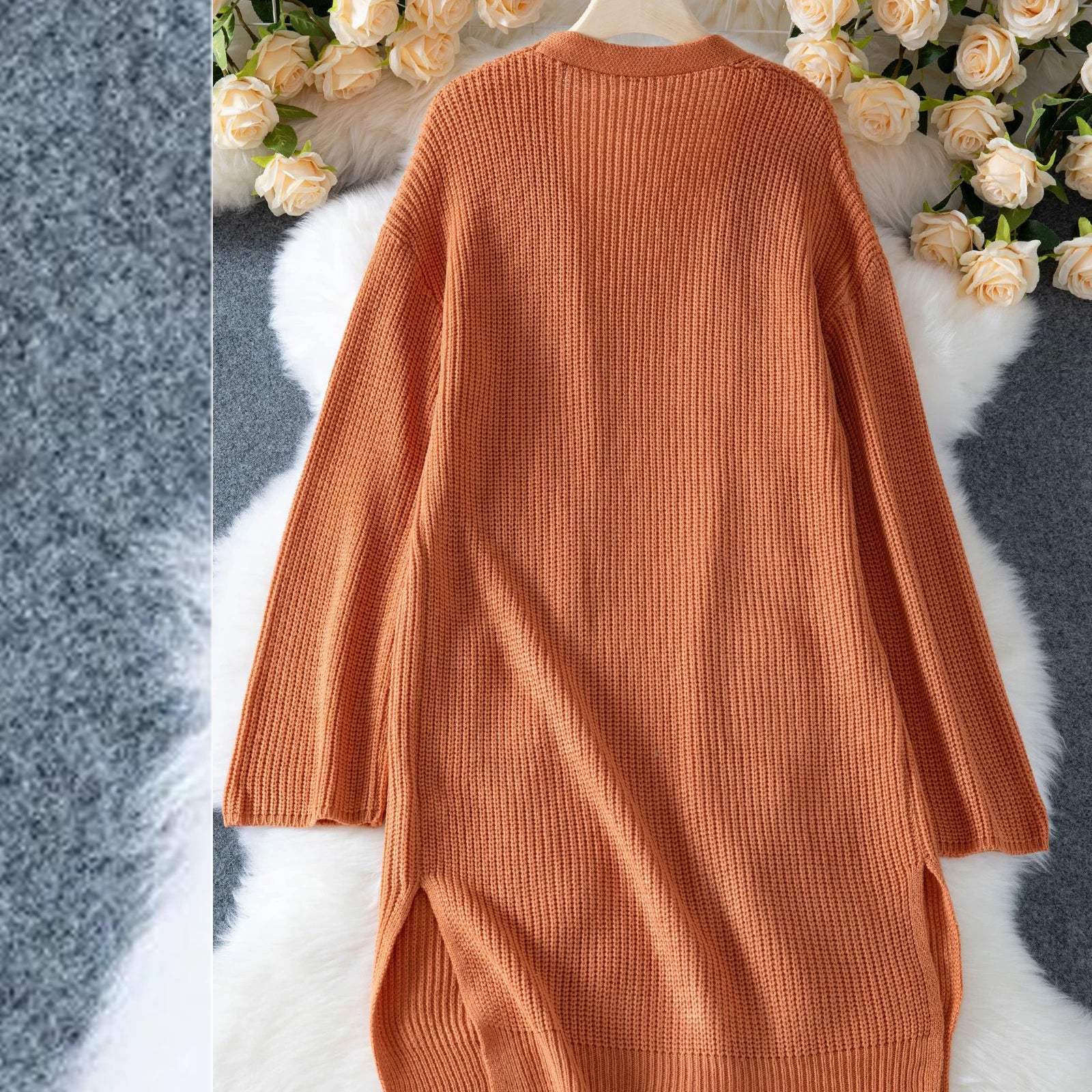 Minimalist Knit Open Cardigan