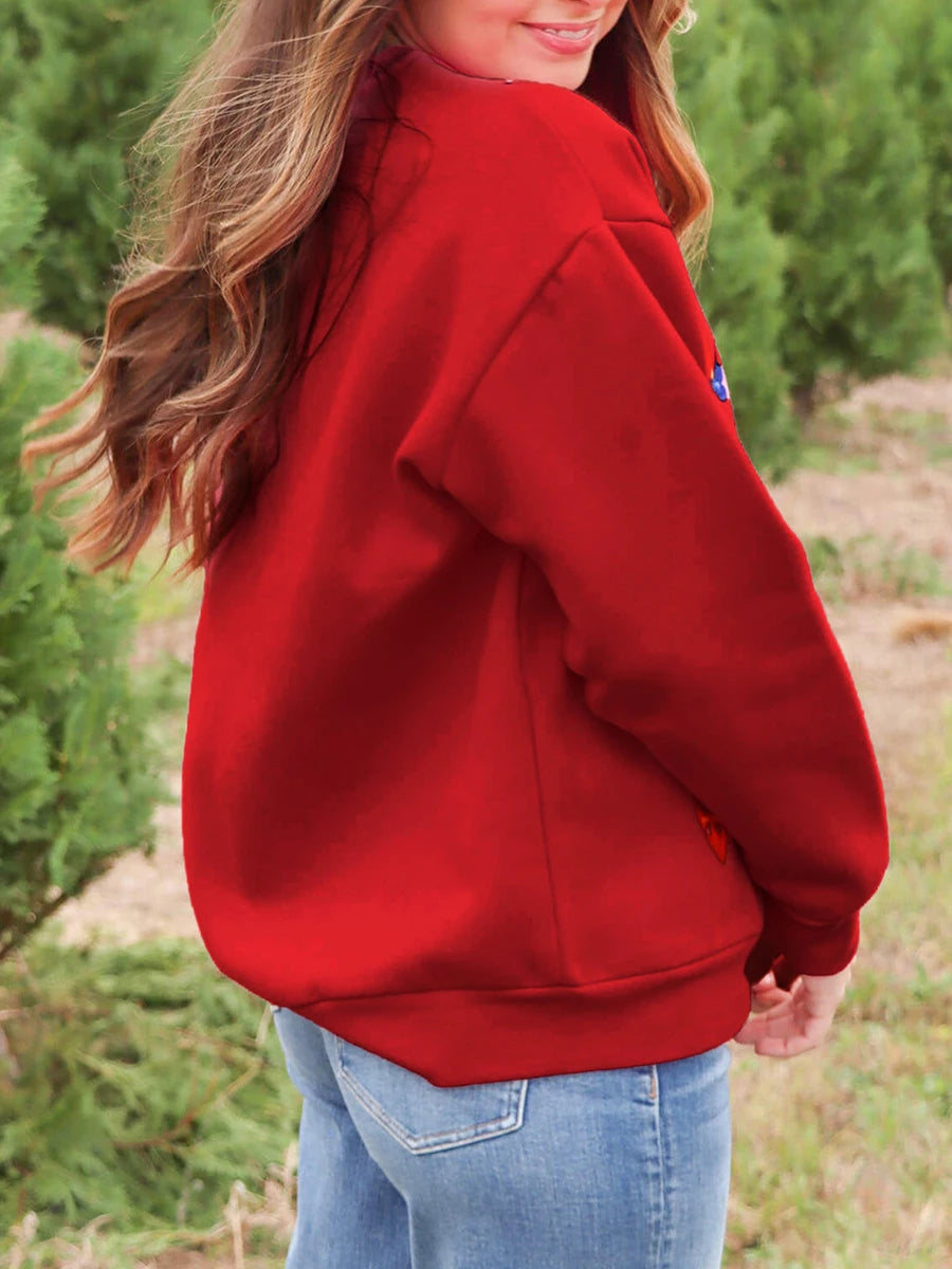 Festive Reindeer Pullover Sweater