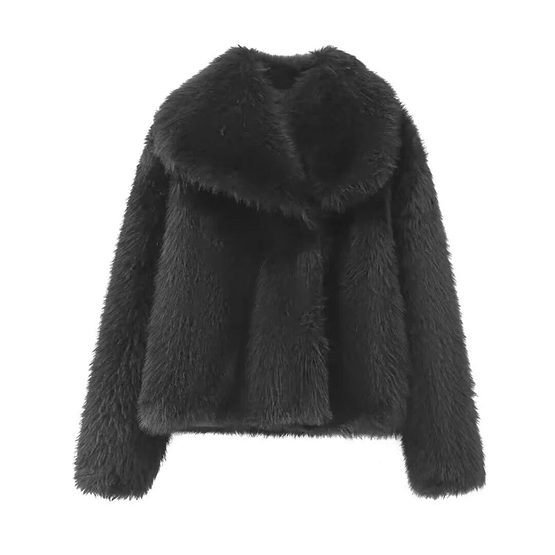 Faux Fur Oversized Coat