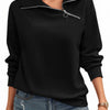 Oversized Fleece Turtleneck Sweatshirt