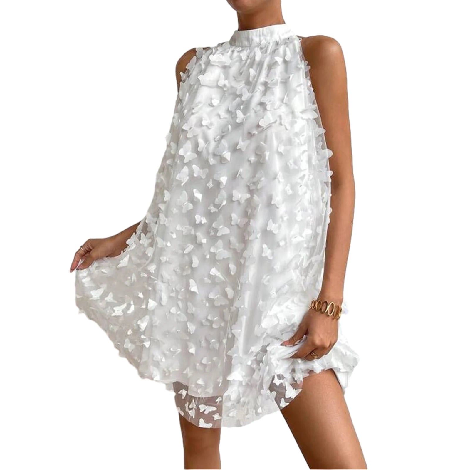 Butterfly Mesh Dress