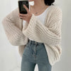 Short Knit Poncho Cardigan