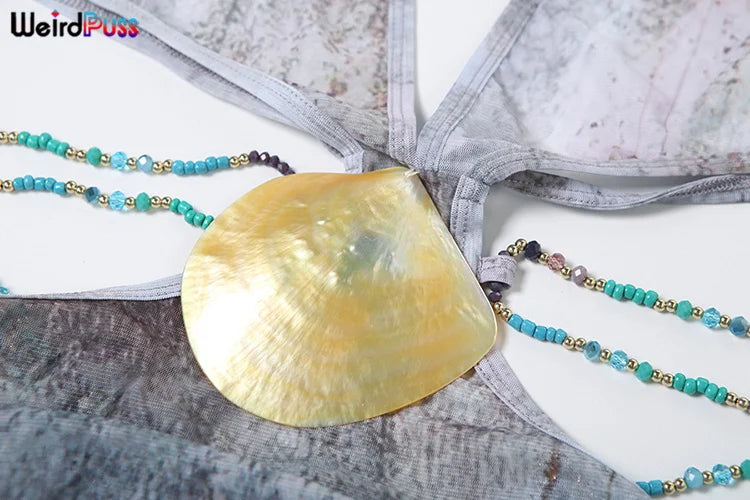 Pearl Halter Backless Maxi Dress