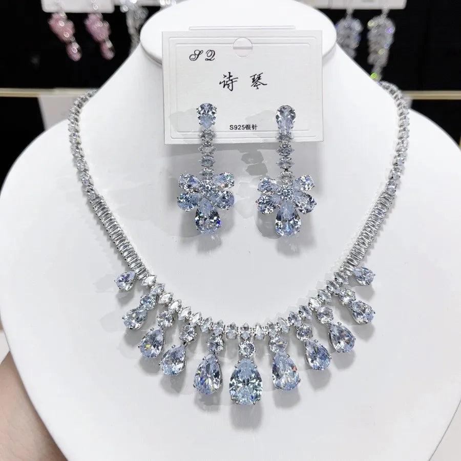 Aurora Bloom Waterdrop Jewelry Set