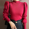 Slim Fit Puff Sleeve Sweater