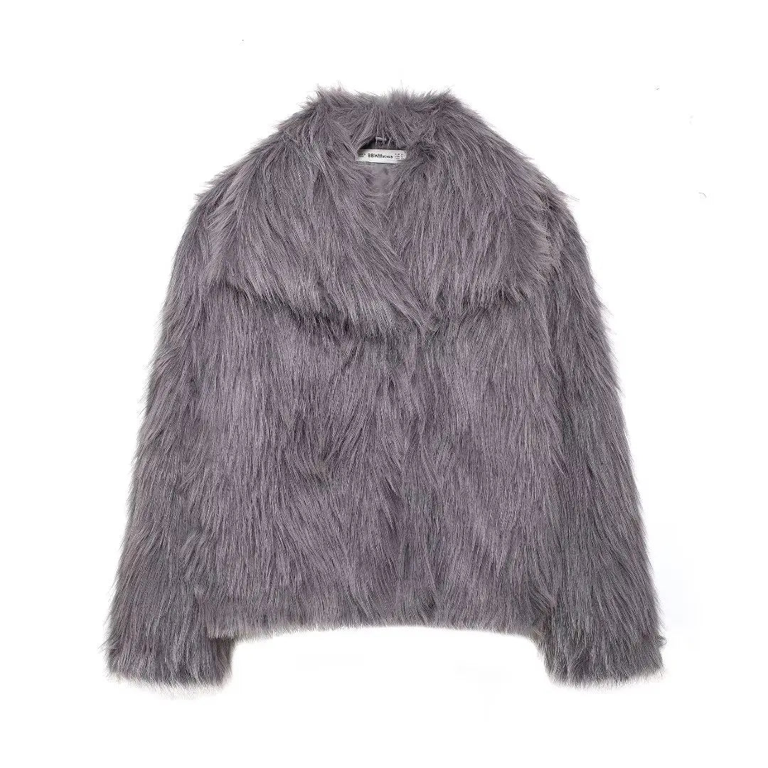 Faux Fur Oversized Coat