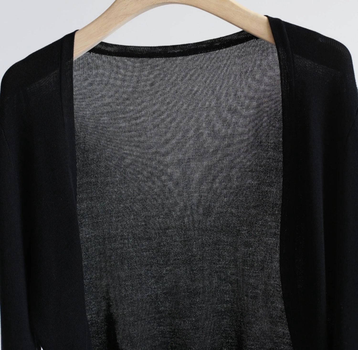 Short Ice Silk Knitted Sun Protection Cardigan