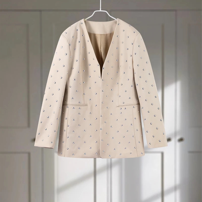 Rivet Luxe V-Neck Blazer Jacket