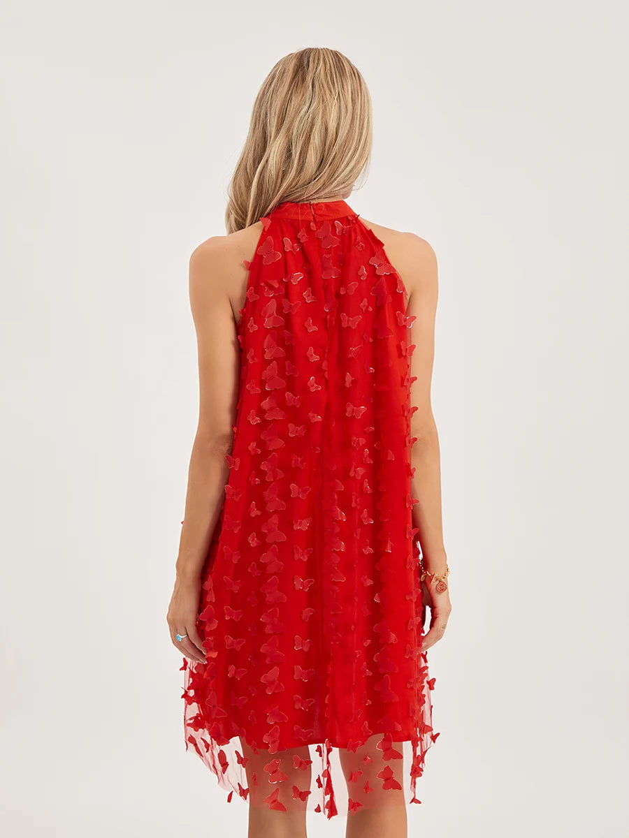 Butterfly Mesh Dress