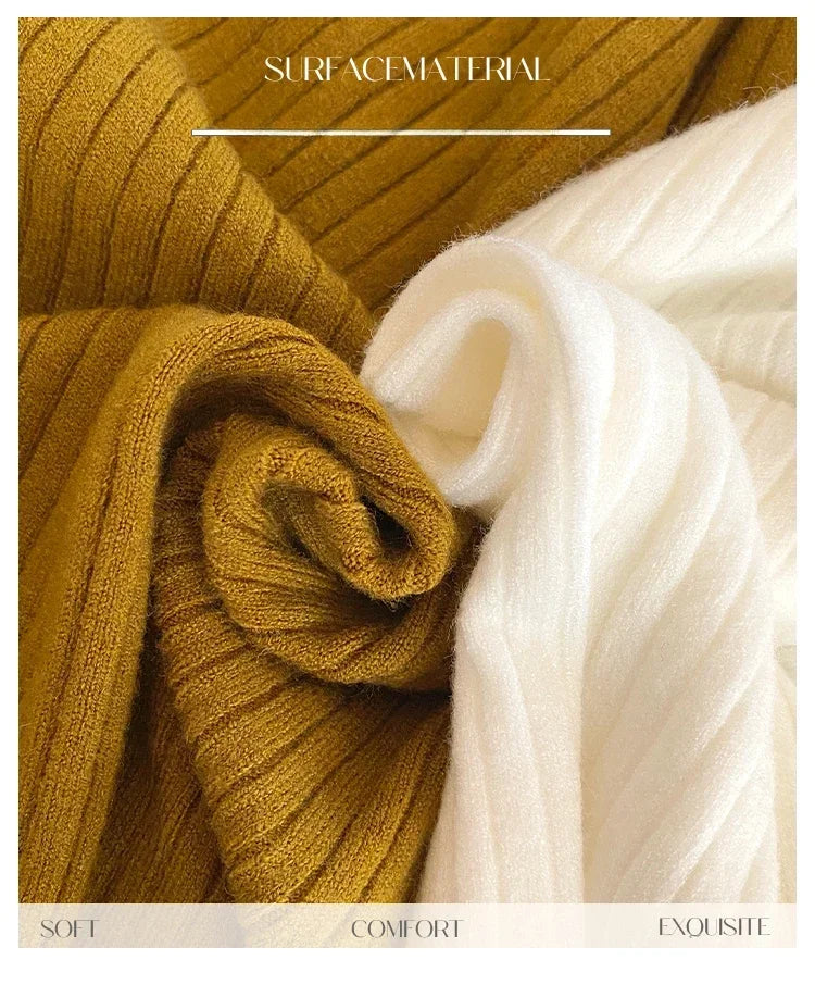 Slim V-Neck Knit Pullover