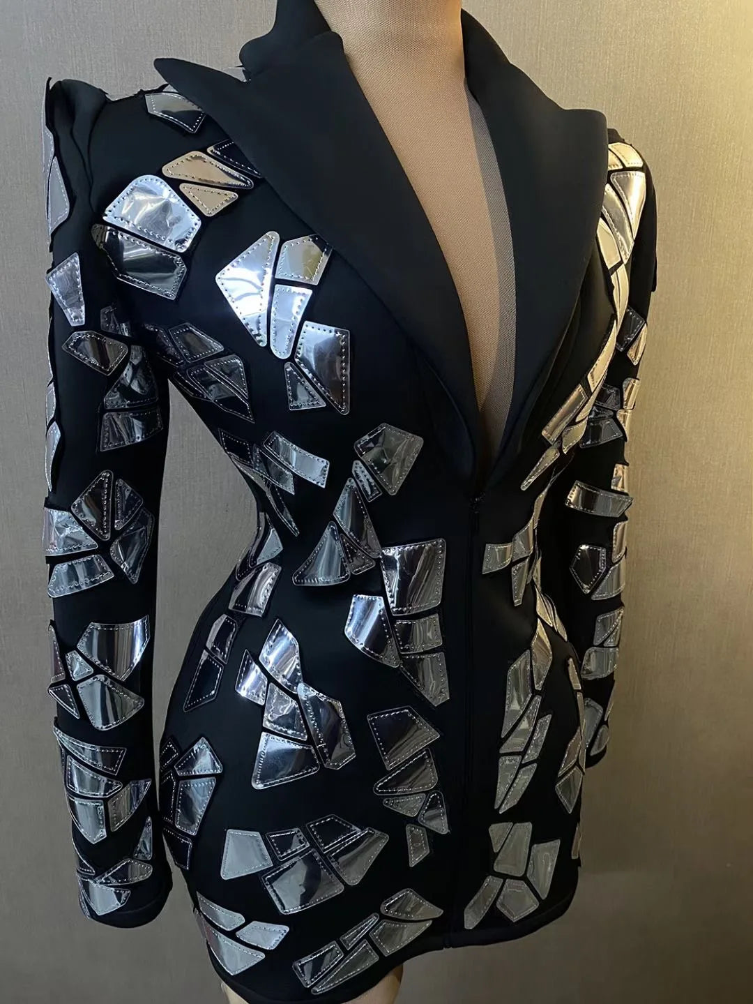 Elysian Noir Sequin Dress