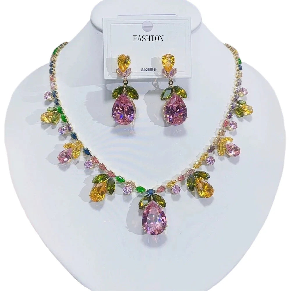 Aurora Bloom Waterdrop Jewelry Set