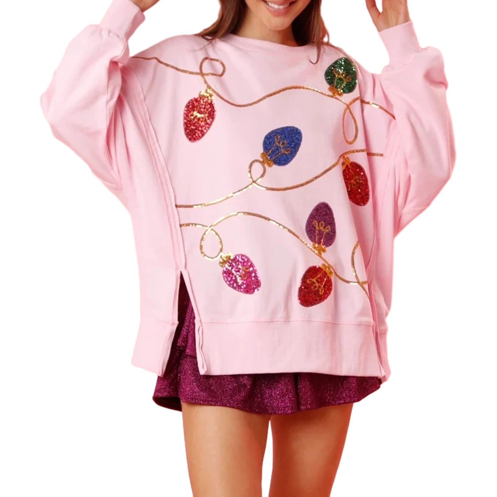 Winter Glow Sequin Sweatshirt