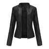 PU Leather Bomber Jacket