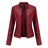 PU Leather Bomber Jacket