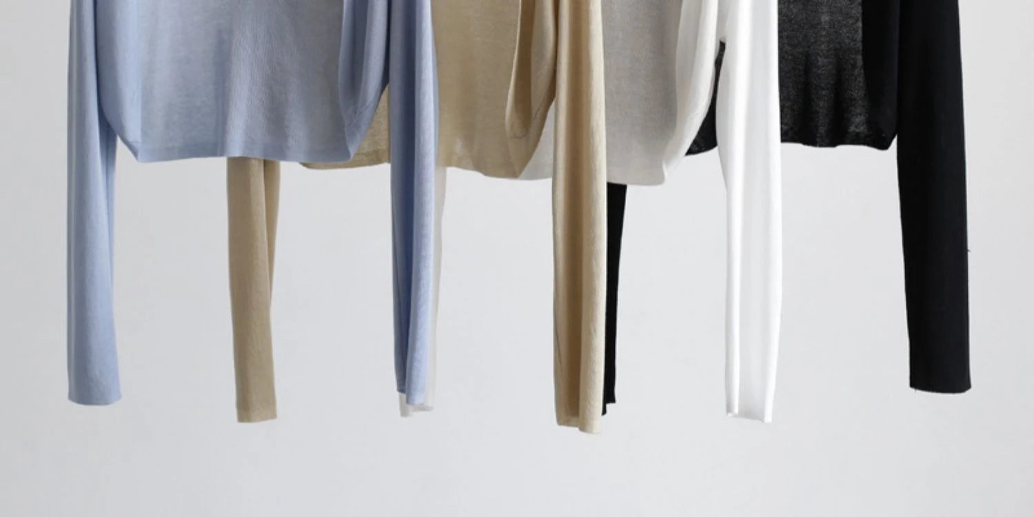 Short Ice Silk Knitted Sun Protection Cardigan