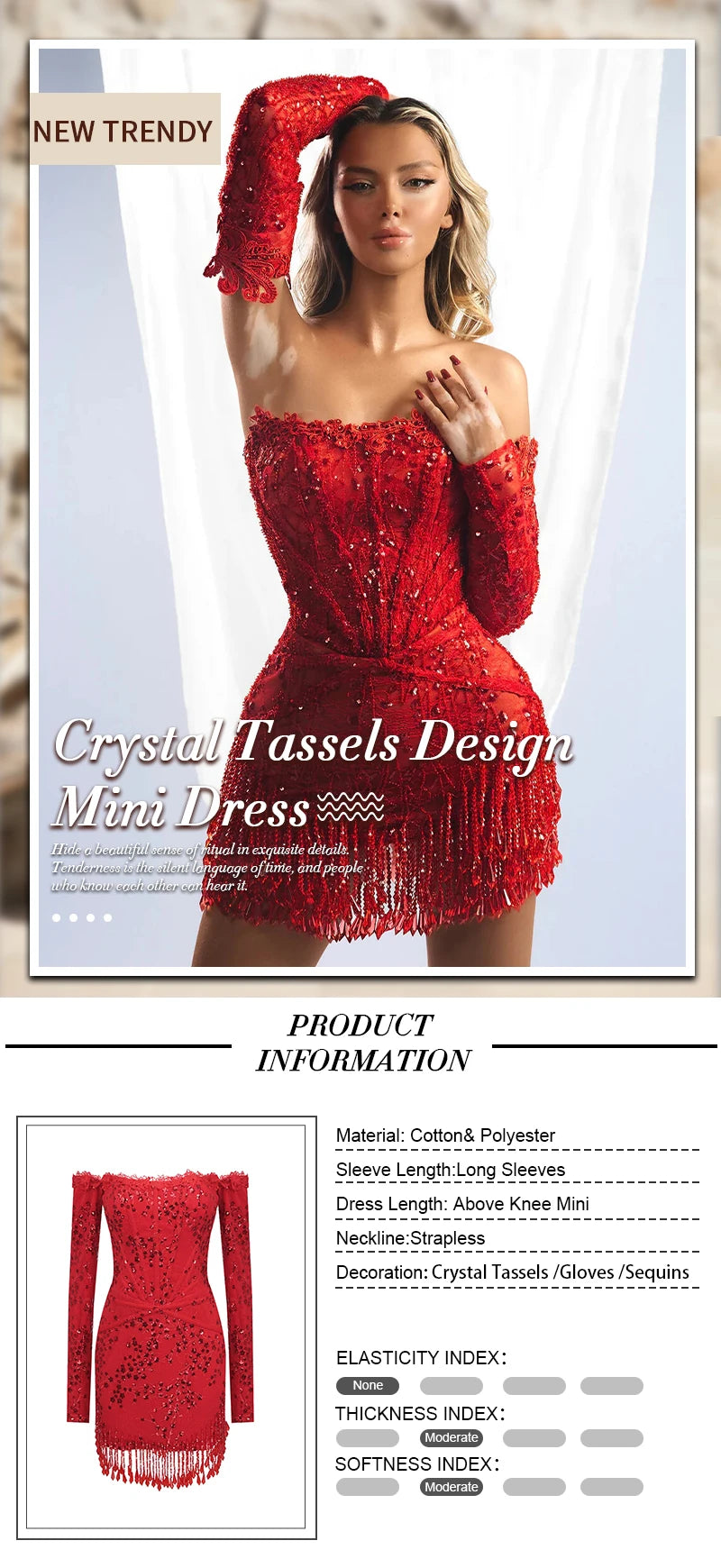 Aurelia Tassel Dress