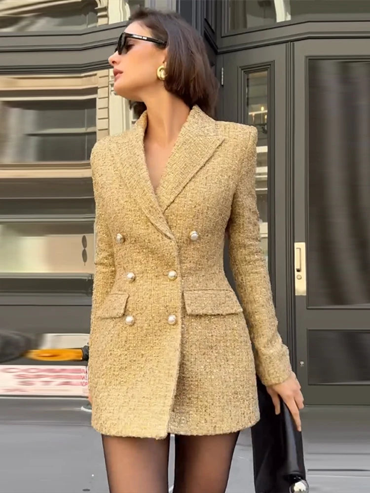 Lustrous Allure Sequin Blazer Jacket